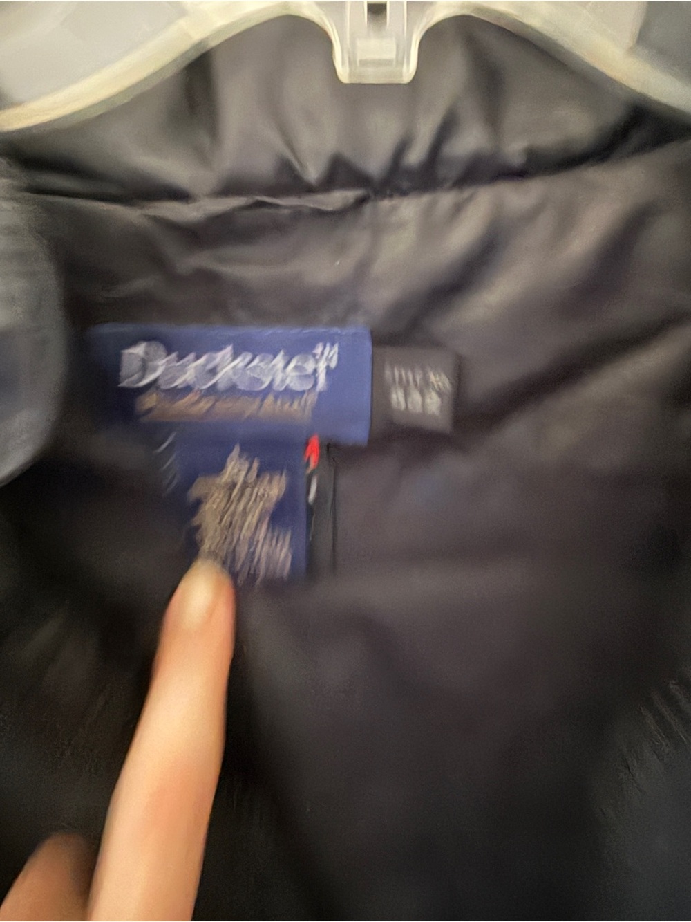 Duckster Pro Group Men's Black Windbreaker with Royal Blue Chevron style no.532 - Picture 3 of 4